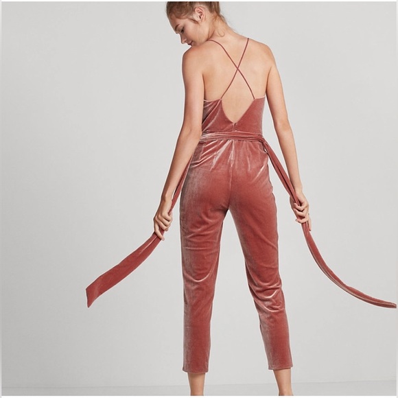 Velvet jumpsuit - Picture 2 of 6